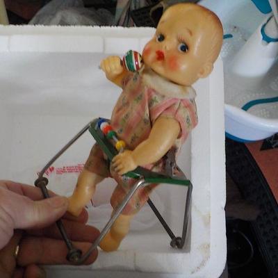 Wind up baby 1940's made in Japan.
