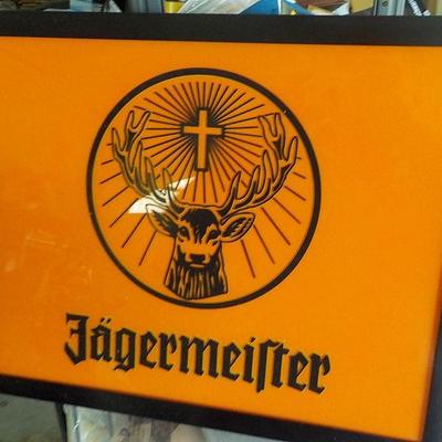 Jagermeifter Beer Sign.