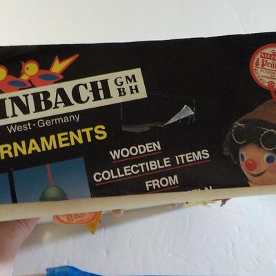 Steinbach hand made ornaments made in Germany.