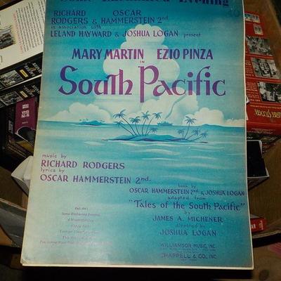 Original 1940's Broadway voice Folio " South Pacific" by Richard Rodgers & Oscar Hammerstein.