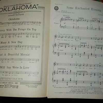 Original 1940's Broadway voice Folio " South Pacific" by Richard Rodgers & Oscar Hammerstein.