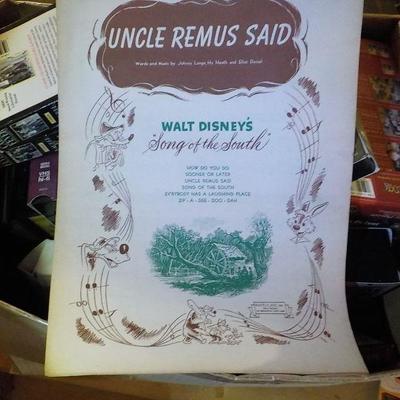 "Uncle Remus Said"  Original 1940's folio voice edition.by Walt Disney.