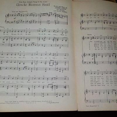 "Uncle Remus Said"  Original 1940's folio voice edition.by Walt Disney.