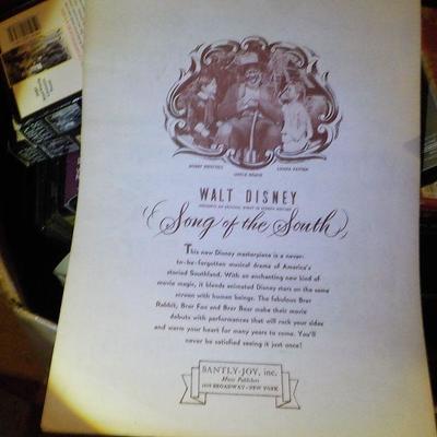 "Uncle Remus Said"  Original 1940's folio voice edition.by Walt Disney.