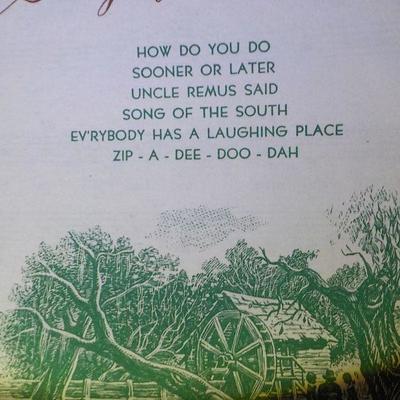 "Uncle Remus Said"  Original 1940's folio voice edition.by Walt Disney.
