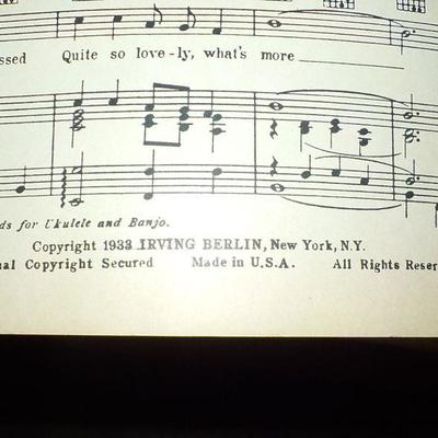 Original 1940's  Folio voice edition of " Easter Parade" by Irving Berlin.