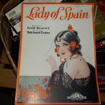 Original 1940's  Folio " Lady of Spain" by Erell Reaves and Telchard Evans.