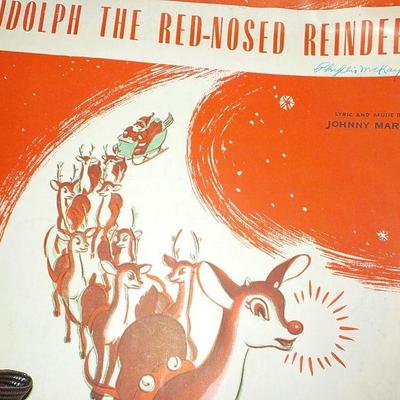 Original 1940's  Folio voice edition of "Rudolph the Red Nose reindeer"