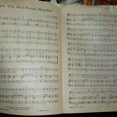 Original 1940's  Folio voice edition of "Rudolph the Red Nose reindeer"