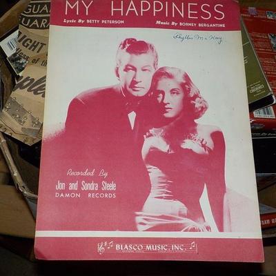 Original 1940's  Folio " My Happiness" by Sandra Steele