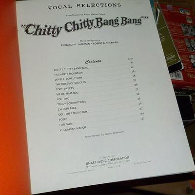 Original 1940's  Folio " Chitty Chitty, Bang, Bang," Dick Van Dyke