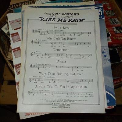 Original 1940's  Folio " Kiss me Kate" and So in love. by Cole Porter.