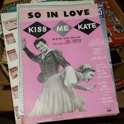 Original 1940's  Folio " Kiss me Kate" and So in love. by Cole Porter.