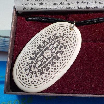 Celtic Art necklace .