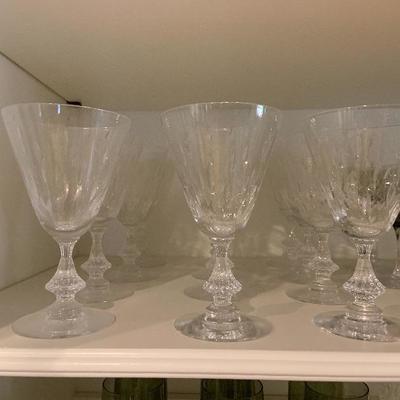 Set of 12 Crystal Glasses Lot