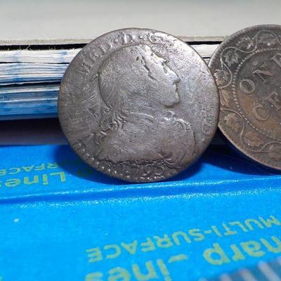 British Coin 1845 sold and King George V11 / 1906 penny.