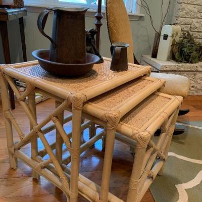 Darling Three Piece Nesting Table Lot