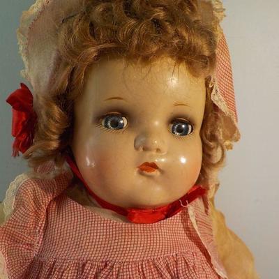 1940's Madame Alexander Bisque doll with sleep eyes.