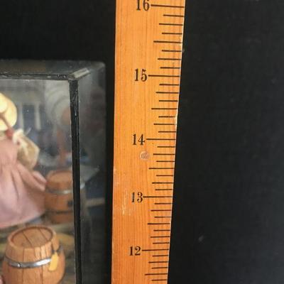 Rare Simpich Doll - Anne of Green Gables - with Music Box under glass.
