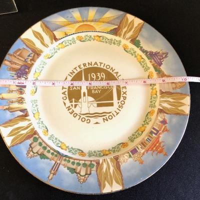 1939 Golden Gate International Expose Commerative Plate