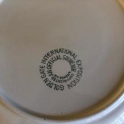 1939 Golden Gate International Expose Commerative Plate