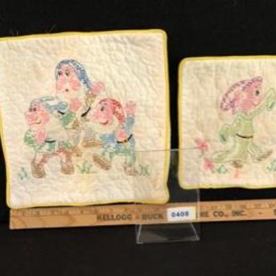 Lot of Two Vintage Disney Pillow Cases