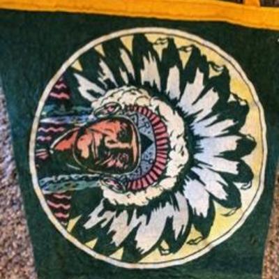 Rare Felt Pennants: Native American Themed New Mexico & Colorado Pueblo 