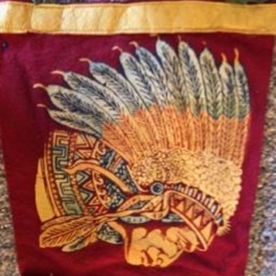 Rare Felt Pennants: Native American Themed New Mexico & Colorado Pueblo 