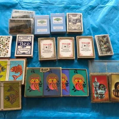 Vintage Playing Card Lot Dual Decks