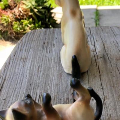 Vintage Siamese Cats Figurines