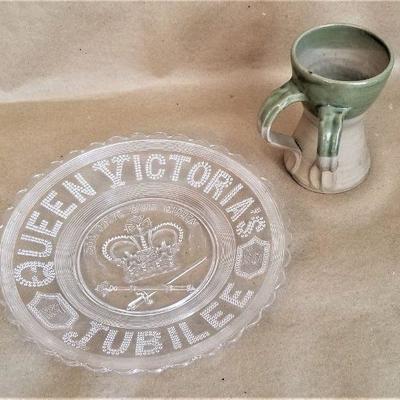 Lot #2   2 pieces British Royalty Commemoratives - Queen Victoria & Queen Elizabeth II