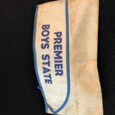 Vintage Boys Paper Band Hat American Highschool Memorabilia 