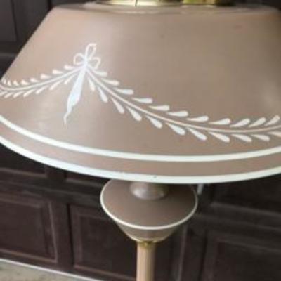 Vintage Toleware Floor Lamp