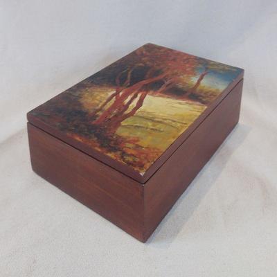 Original Oil Painting on Keepsake Box