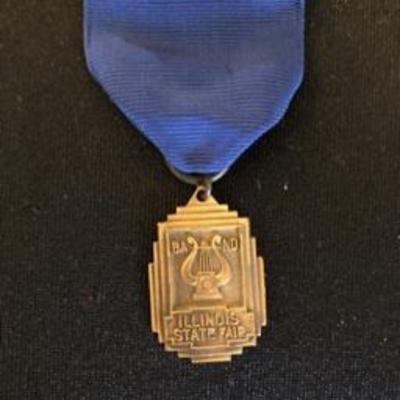 Lot of Vintage Illinois State Band Medals