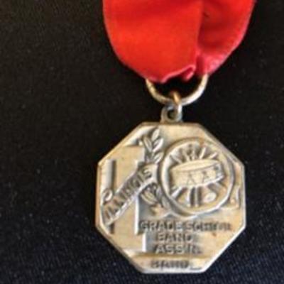 Lot of Vintage Illinois State Band Medals