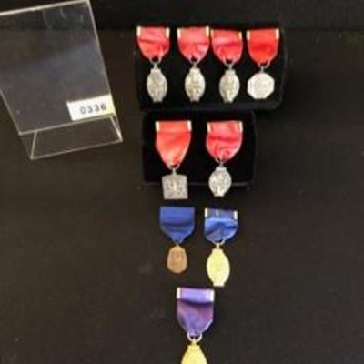 Lot of Vintage Illinois State Band Medals