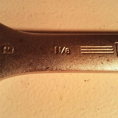 Williams  1 1/8" open ended wrench