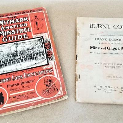 Lot #11  Two piece lot - Witmark Amateur Minstrel Guide and Burnt Cork: Ministrel Gags and Stories