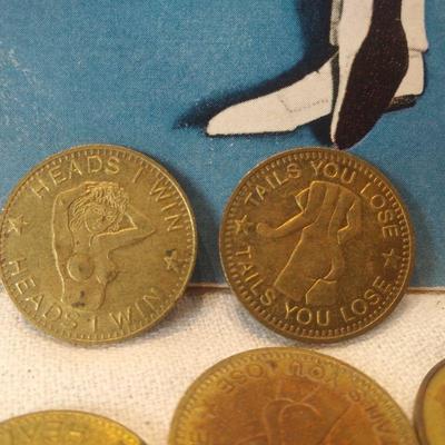 1964 Playboy Magazine & Heads/Tails Betting Coins