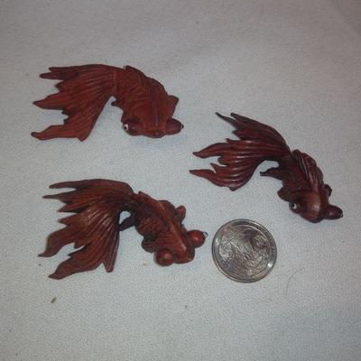 Hand-Carved Koi