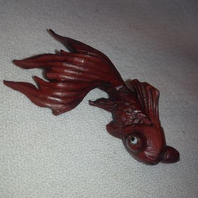 Hand-Carved Koi