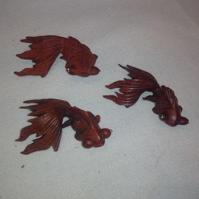 Hand-Carved Koi