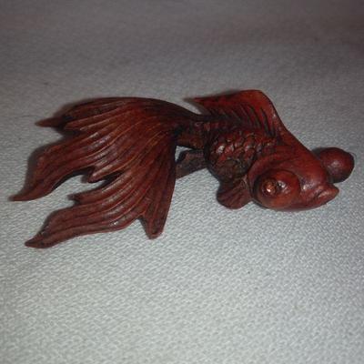 Hand-Carved Koi