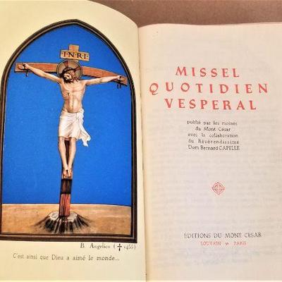 Lot #16  Lovely Vintage Catholic Missal - in French