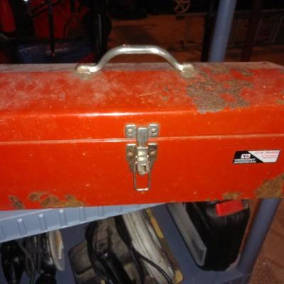 Lot: Craftsman 5 drawer tool chest, two carry tool boxes