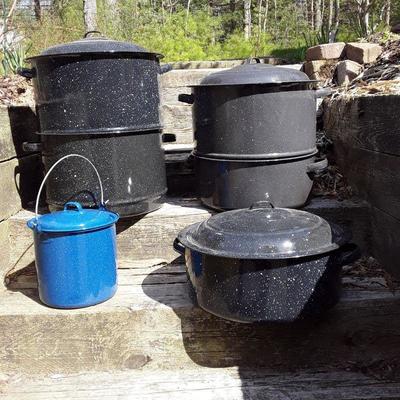 Lot Clam Bake Pots and more