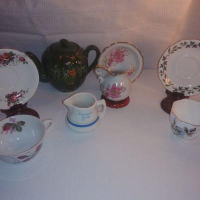 Lot tea cups and more