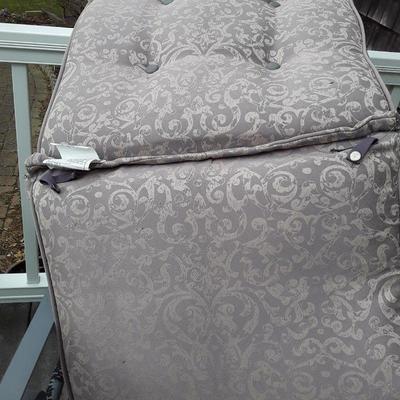 Lot four tan outdoor cushions