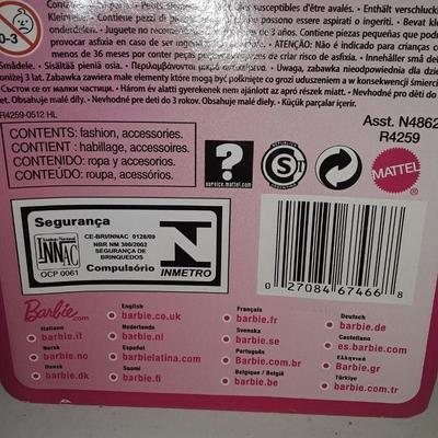 2009 Barbie Pink & White Candy Striper / Nurse Dress Outfit N4862 R4259 - NRFB